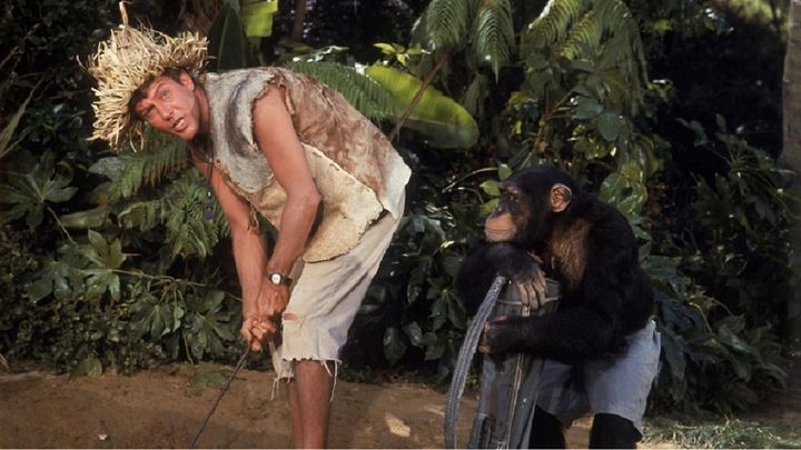 Una scena tratta dal film Il comandante Robin Crusoe