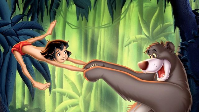 Una scena tratta dal film Il libro della giungla