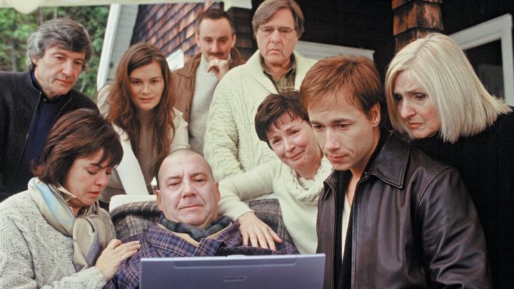 Una scena tratta dal film Le invasioni barbariche