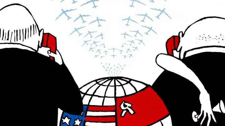 Una scena tratta dal film Il dottor Stranamore, ovvero: come ho imparato a non preoccuparmi e ad amare la bomba