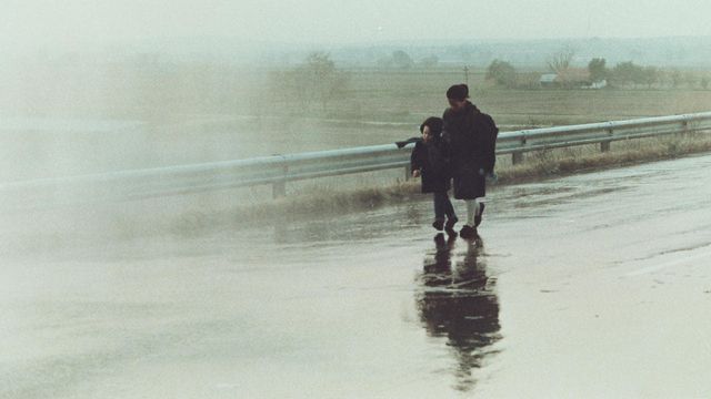 Una scena tratta dal film Paesaggio nella nebbia