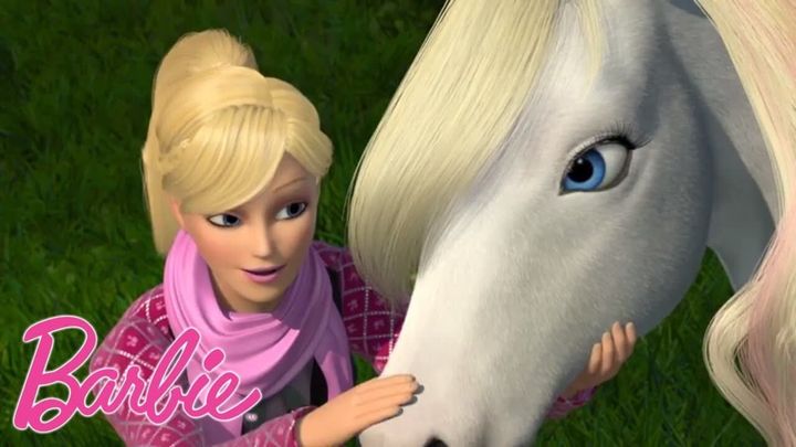 Una scena tratta dal film Barbie e il cavallo leggendario