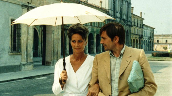 Una scena tratta dal film Strategia del ragno