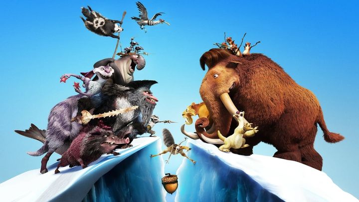 Una scena tratta dal film L'era glaciale 4 - Continenti alla deriva