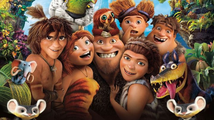 Una scena tratta dal film I Croods