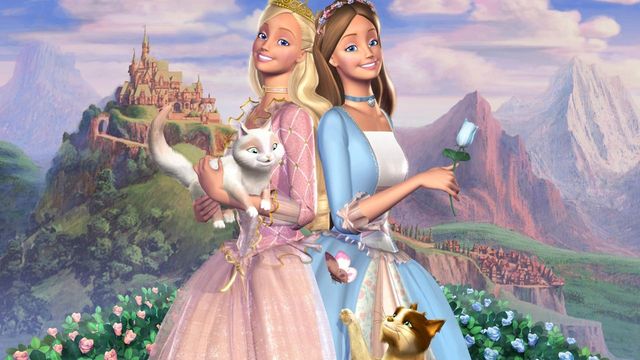 Una scena tratta dal film Barbie - La principessa e la povera
