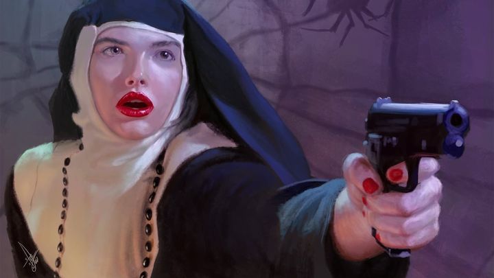 Una scena tratta dal film L'angelo della vendetta