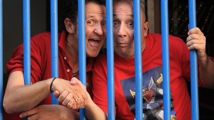 Una scena tratta dal film Una cella in due