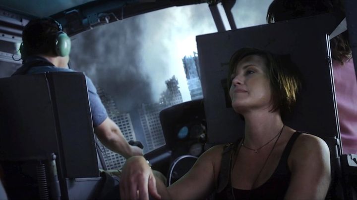 Una scena tratta dal film San Andreas Quake
