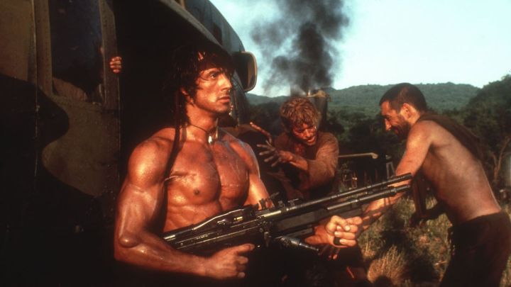 Una scena tratta dal film Rambo 2 - La vendetta