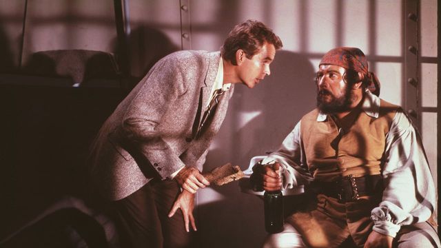 Una scena tratta dal film Il fantasma del pirata Barbanera