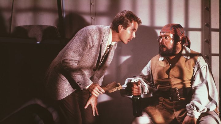 Una scena tratta dal film Il fantasma del pirata Barbanera