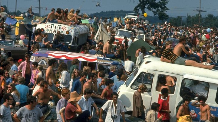 Una scena tratta dal film Woodstock - Tre giorni di pace, amore e musica