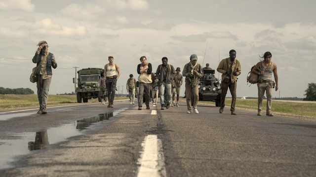 Una scena tratta dal film The Long Walk