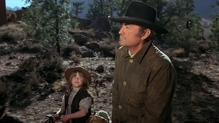 Una scena tratta dal film Il solitario di Rio Grande