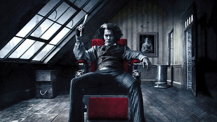 Una scena tratta dal film Sweeney Todd - Il diabolico barbiere di Fleet Street