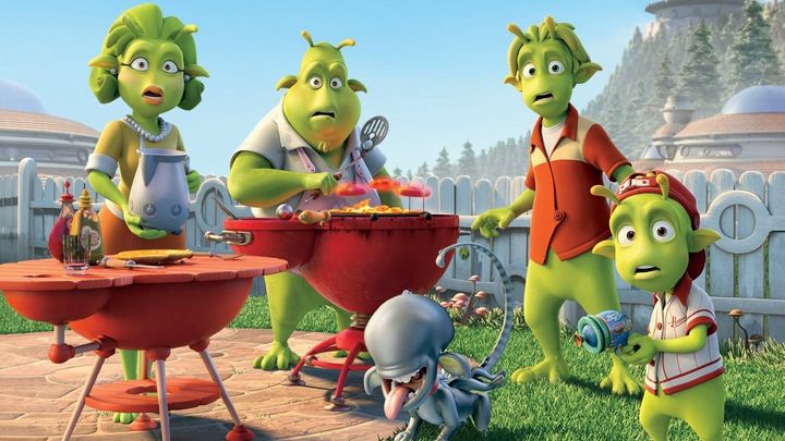 Una scena tratta dal film Planet 51