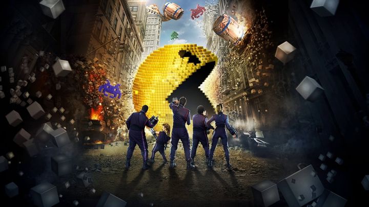 Una scena tratta dal film Pixels