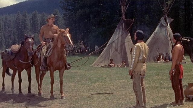 Una scena tratta dal film Il cacciatore di indiani