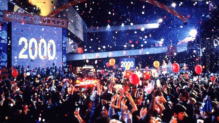 Una scena tratta dal film Strange Days