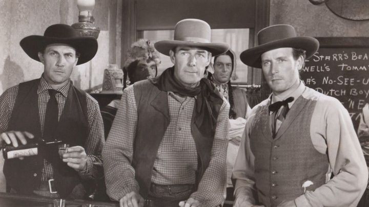 Una scena tratta dal film La terra dei senza legge