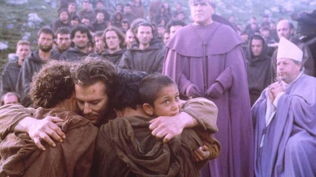 Una scena tratta dal film Francesco