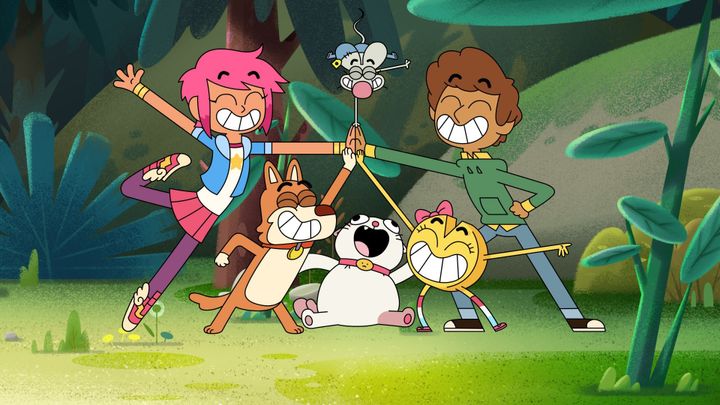 Boy Girl Dog Cat Mouse Cheese